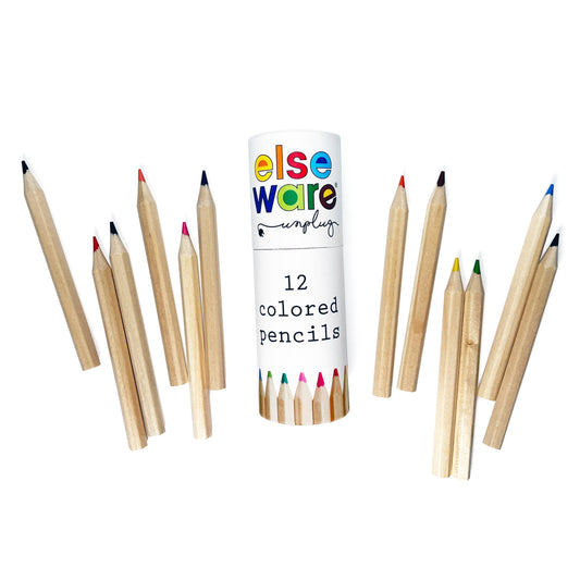 Colored Pencils - Travel Size - 12 Colors