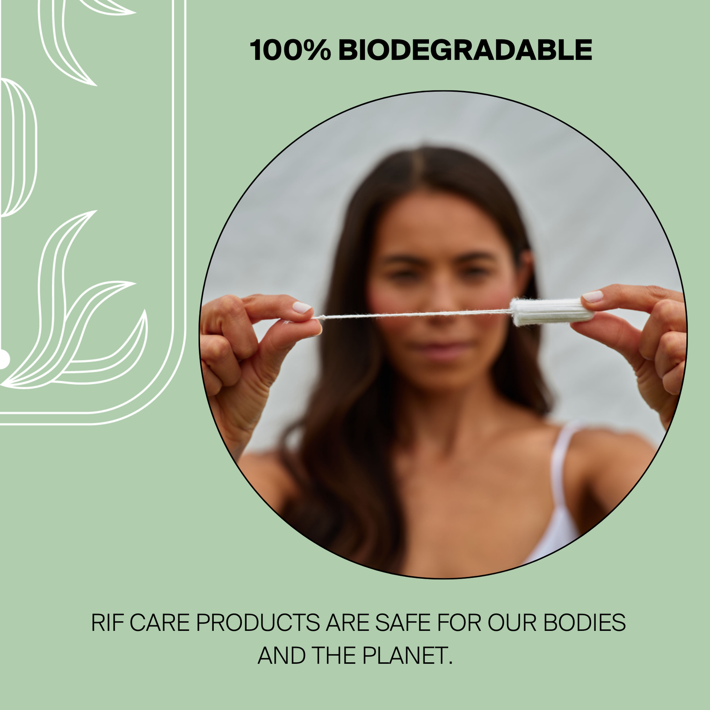 Regular Absorbency Organic Non Applicator Tampons  (18 ct)
