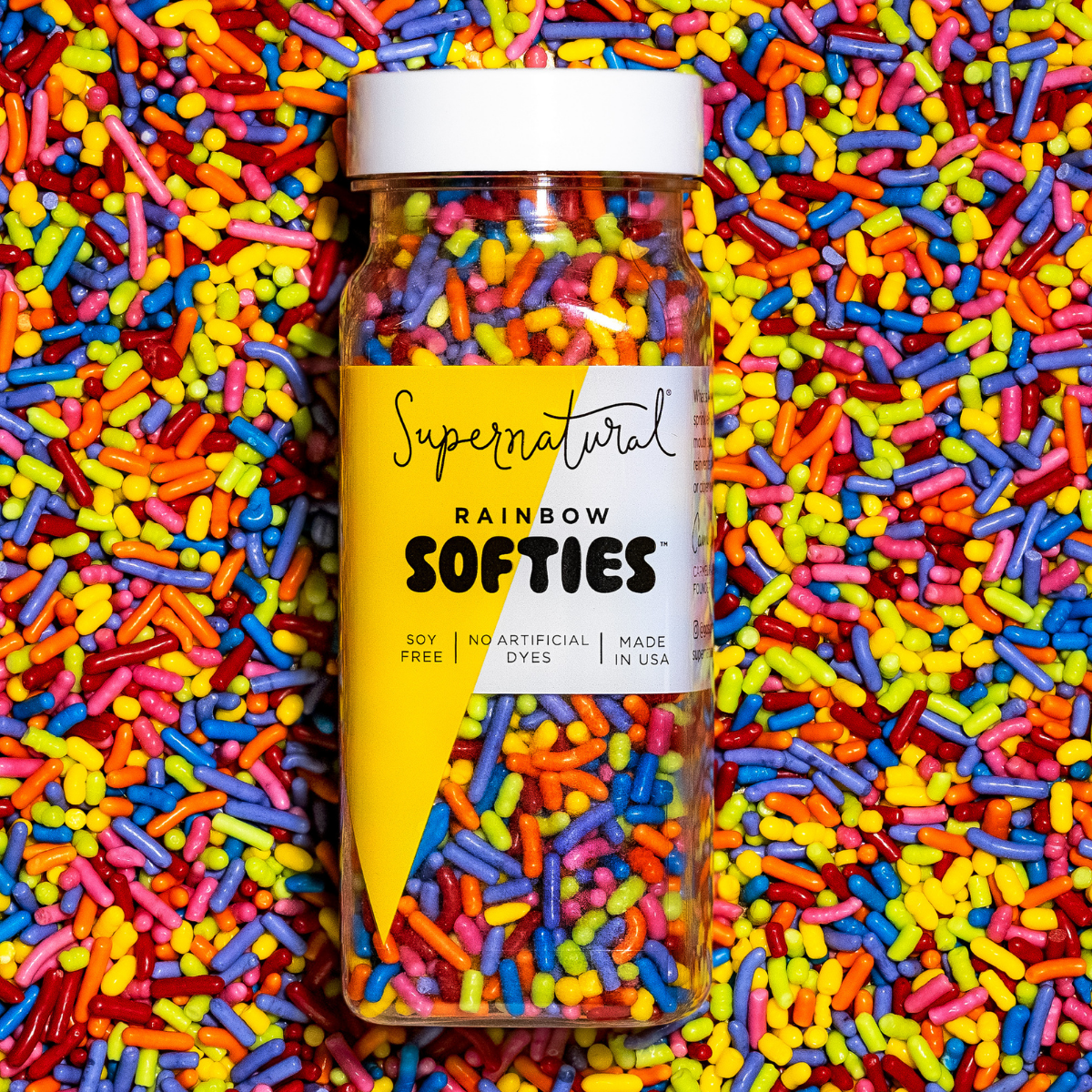 Sprinkles-Dye-Free Rainbow Softies