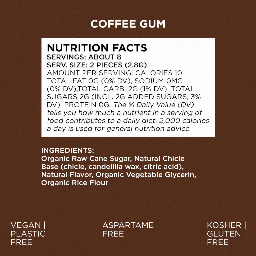 Coffee Chewing Gum- Natural