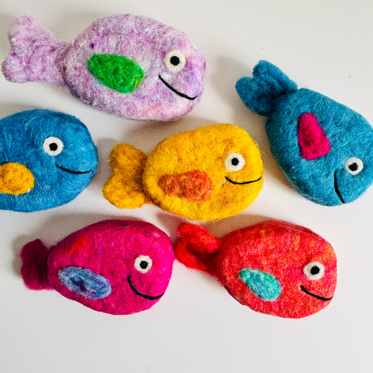 Fish Soap Bars-Wool Felted