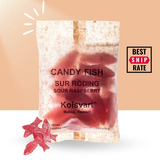 Candy Fish Sour Raspberry