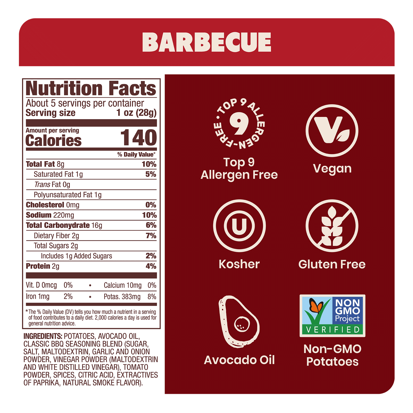 Kettle Chips in Avocado Oil 5oz