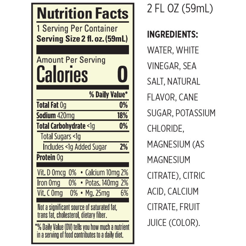 Dill Pickle Juice Electrolyte Shot
