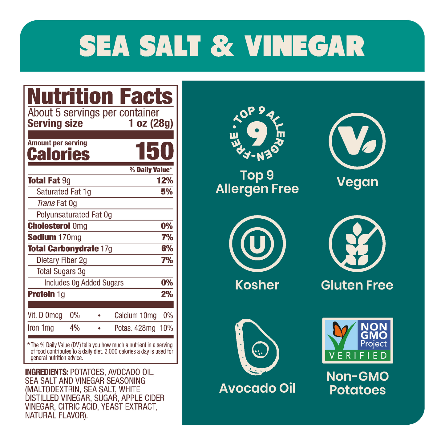 Kettle Chips in Avocado Oil 5oz