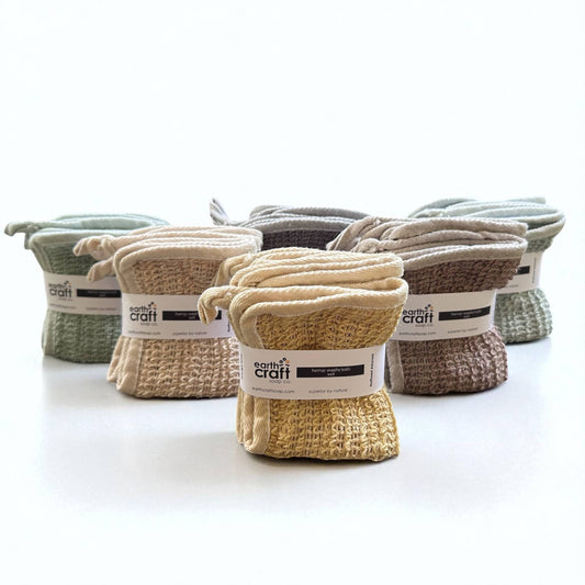 Hemp Washcloth Set of 3